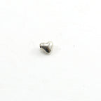 Sterling Silver Teeny Tiny Puffy Heart Bead Charm Dainty Heart Love Bead