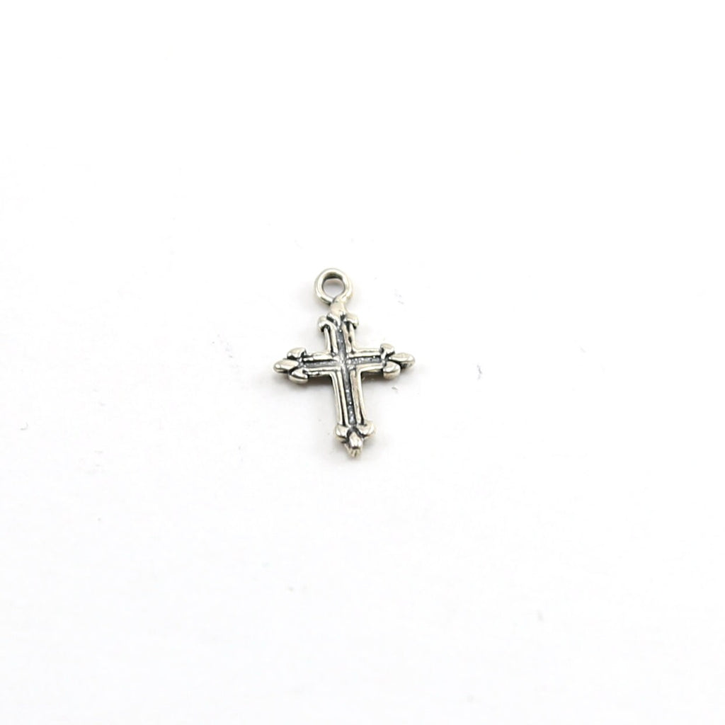 Sterling Silver or Vermeil or Dainty Small Tiny Mini Fleur De Lis Pointed