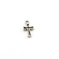 Sterling Silver Dainty Intended Cross Charm Religious Spiritual