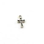 Sterling Silver Dainty Intended Cross Charm Religious Spiritual