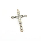 Sterling Silver Extra Large Crucifix Cross Detailed Charm Rosary