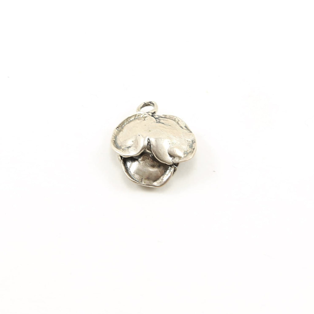 Sterling Silver Detailed Thick Beautiful Rose Flower Plant Nature Charm