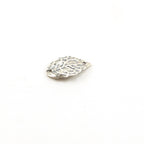 15mm X9mm Sterling Silver or Vermeil or Curved Detailed Leaf Connector