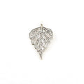 Sterling Silver Detailed Birch Leaf Tree Nature Inspired Charms
