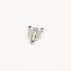 Sterling Silver Virgin Mother Mary Rosary 3 Way Link Connector