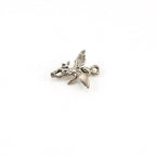 Sterling Silver 3D Baby Angel with Wings Cherub Charm Religious Pendant