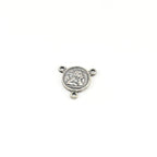 Sterling Silver Small Angel Coin Little Disk 3 Way Y Connector Charm
