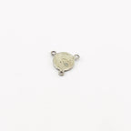 Sterling Silver Small Angel Coin Little Disk 3 Way Y Connector Charm