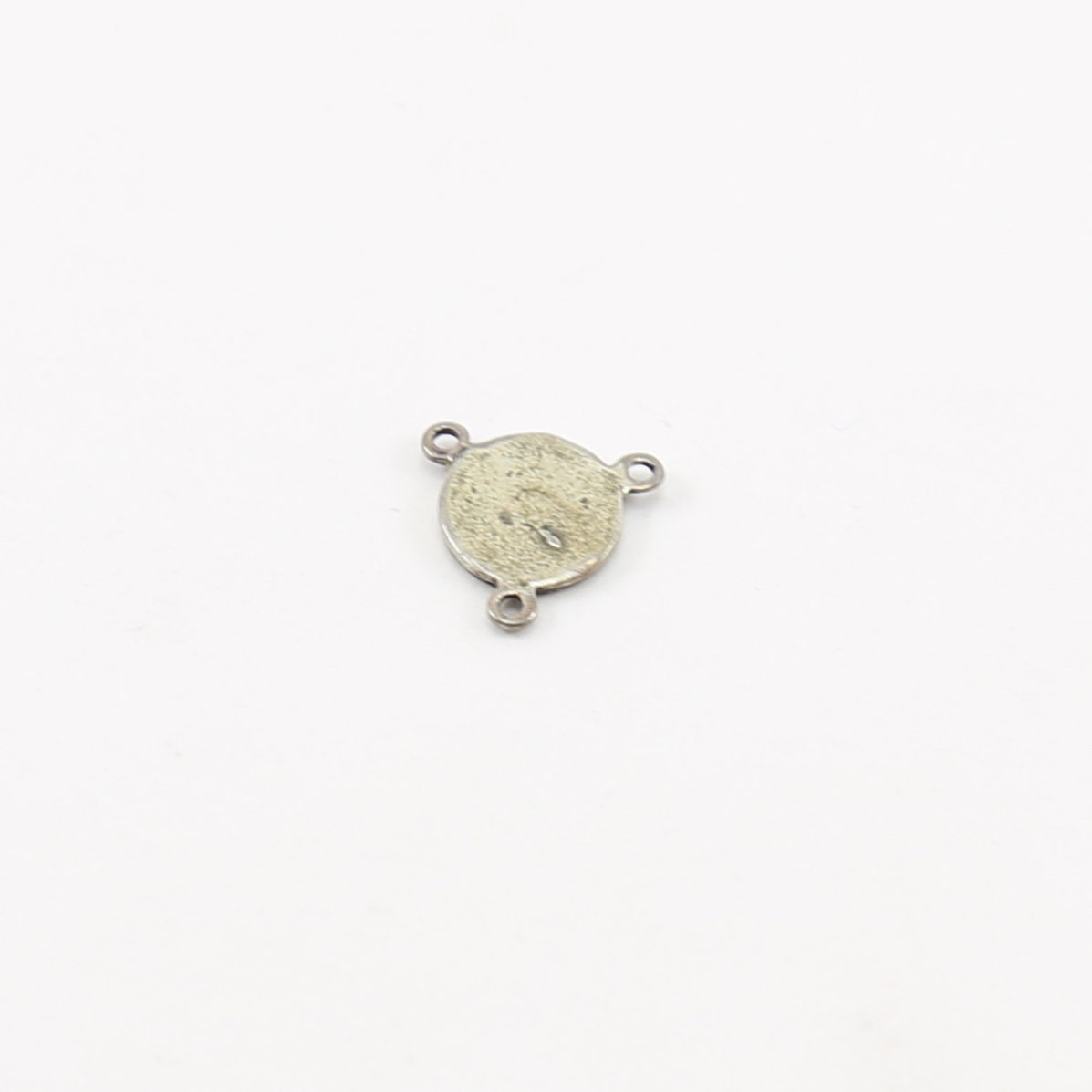 Sterling Silver Small Angel Coin Little Disk 3 Way Y Connector Charm