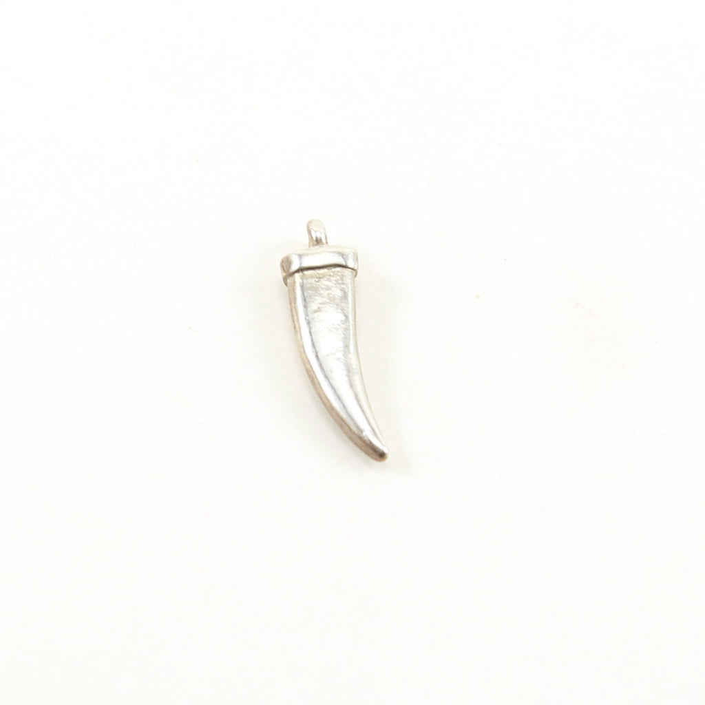 25mmx7mm Sterling Silver or Vermeil Thick Smooth Curved Horn Point Dagger