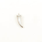 25mmx7mm Sterling Silver or Vermeil Thick Smooth Curved Horn Point Dagger
