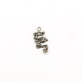 Sterling Silver Detailed Dragon Skeleton Charm for Him Fantasy Pendant – Antique Silver