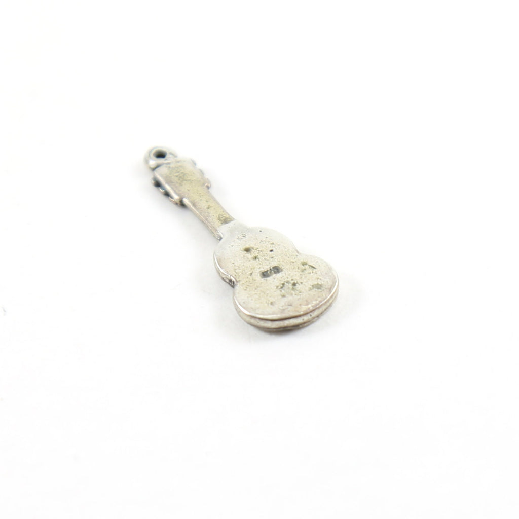 Sterling Silver Guitar Instrument Artist Singer Music Charm Pendant