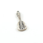 Sterling Silver Guitar Instrument Artist Singer Music Charm Pendant