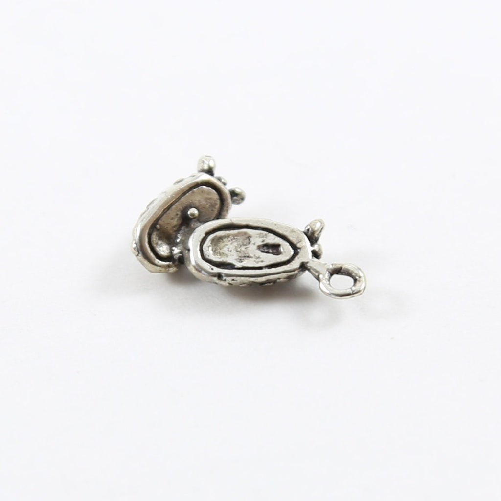 Sterling Silver Tiny Baby Shoes Charm Pendant New Born Baby Gift