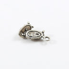 Sterling Silver Tiny Baby Shoes Charm Pendant New Born Baby Gift