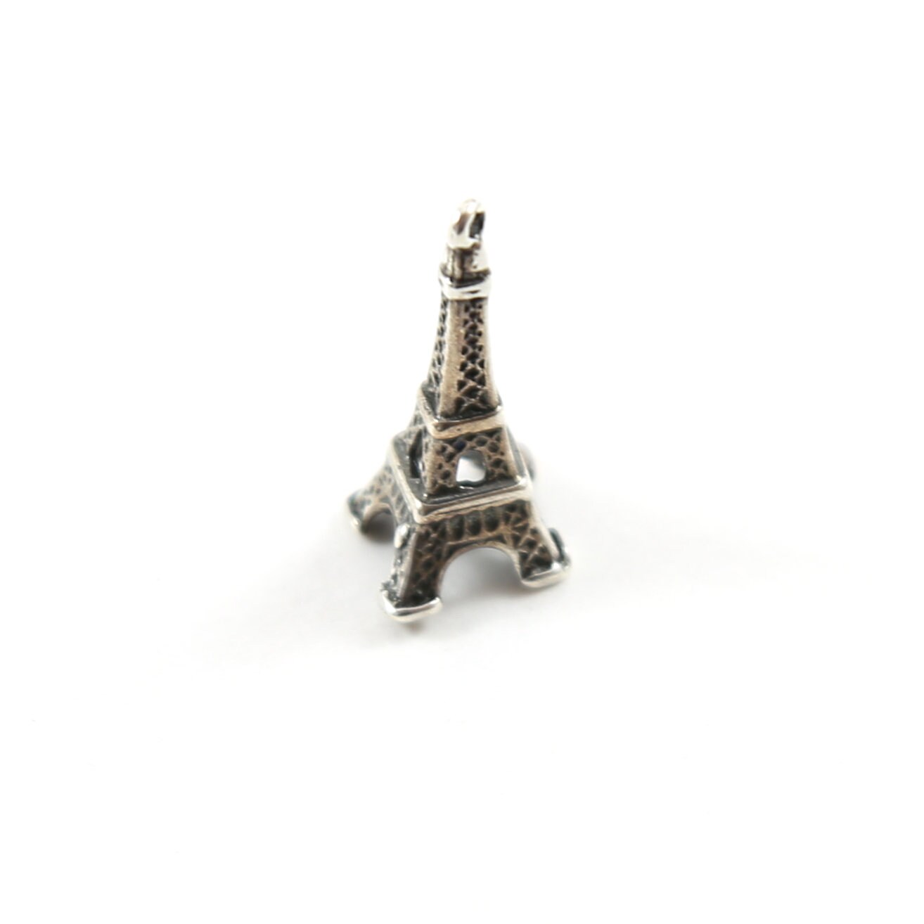 20mmx8mm Sterling Silver 3D Eiffel Tower Landmark Paris Travel Parisian Charm