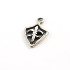 Sterling Silver Fleur De Lis Armor Charm Pendant French Flower