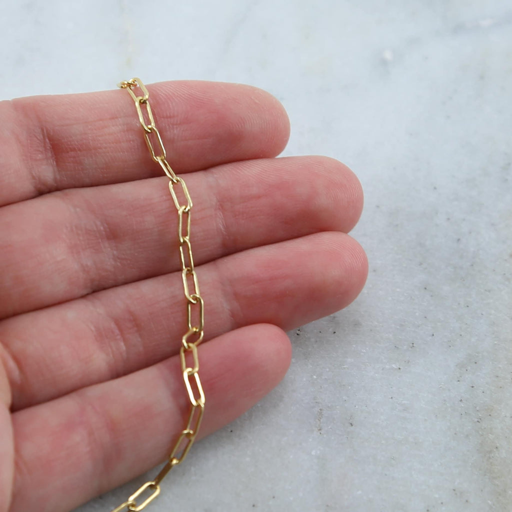 Sterling Silver or 14K Gold Filled 6mm x 2.5mm Thick – Sold by the Foot