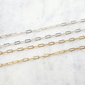 Sterling Silver or 14K Gold Filled 6mm x 2.5mm Thick – Sold by the Foot
