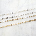 Sterling Silver or 14K Gold Filled 6mm x 2.5mm Thick – Sold by the Foot