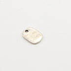Sterling Silver Made with Love Stamped Word Charm Inspiration Pendant