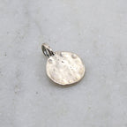 12mmx15mm Sterling Silver Textured Raw Shape Stamping Blank Disk Circle Charm