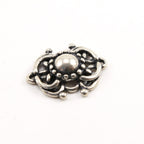 22mmx18mm Sterling Silver Vintage Style Rounded Fancy Brooch Connector Charm
