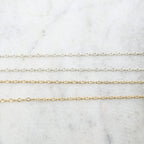 3.5mmx2mm Sterling Silver or 14K Gold Filled Dainty Figure – Sold by the Foot