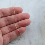 Sterling Silver or 14K Gold Filled 0.61mm Beading Chain – Sold by the Foot