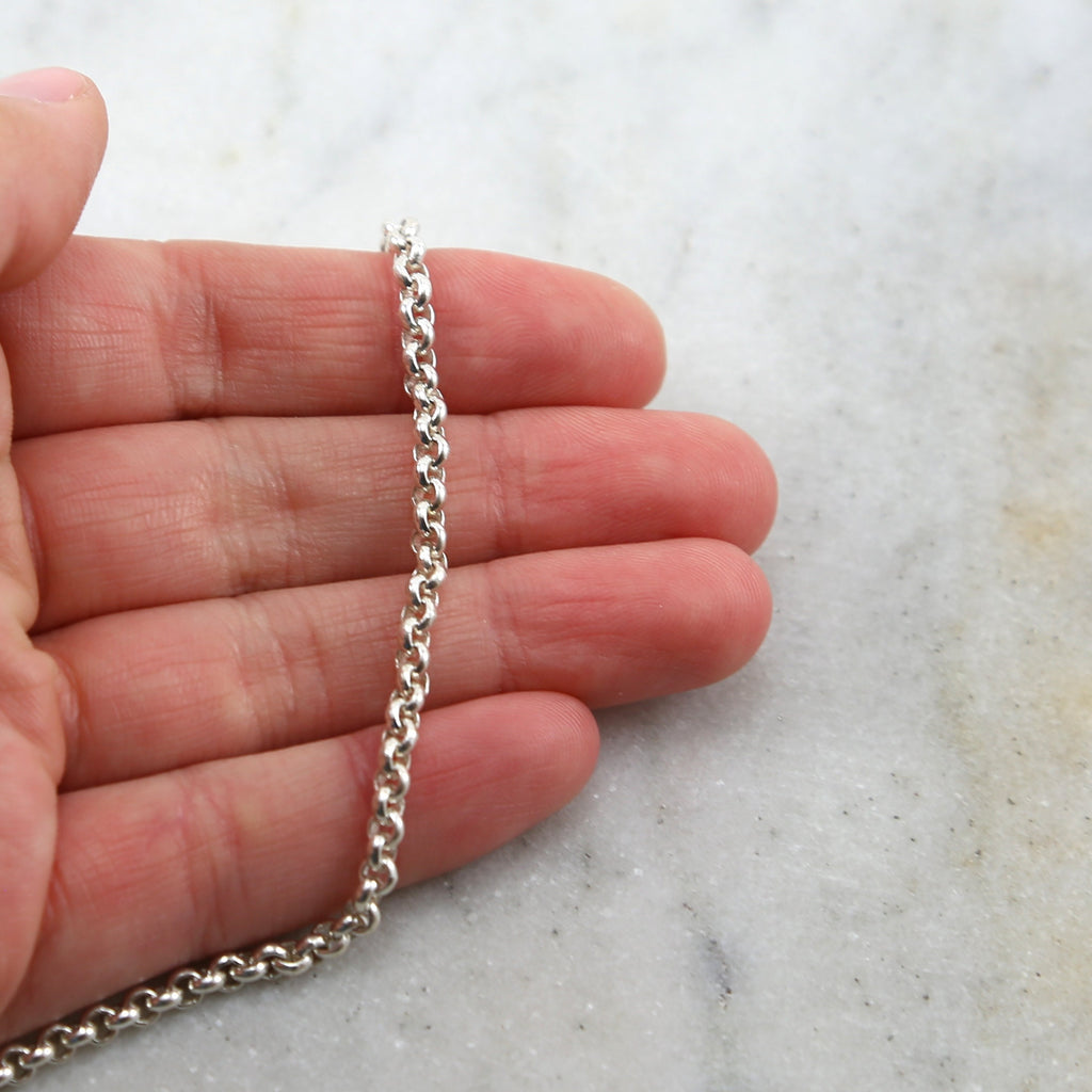 Sterling Silver 3mm Solid Thick Durable Strong Sturdy – Sold by the Foot