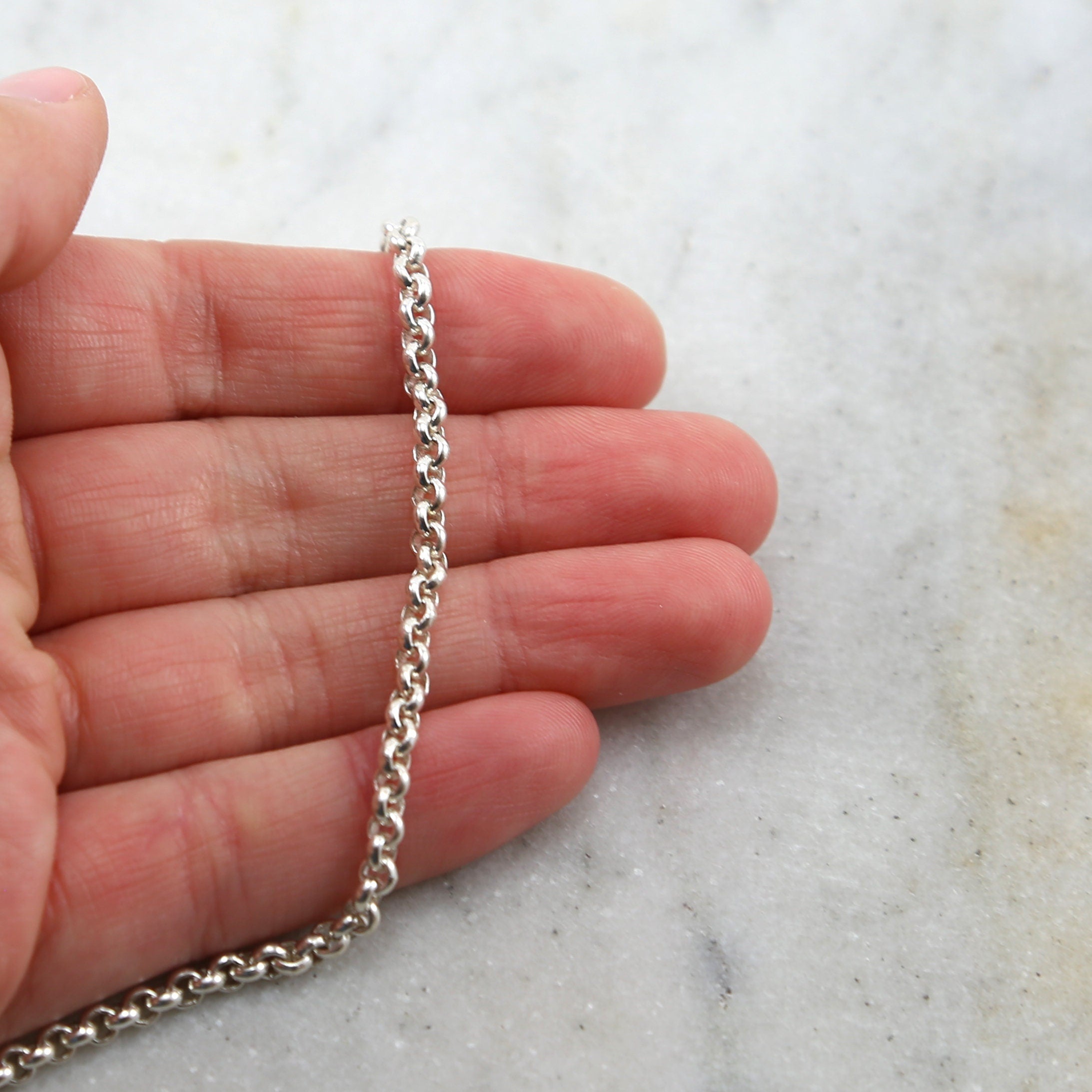 Sterling Silver 3mm Solid Thick Durable Strong Sturdy – Sold by the Foot