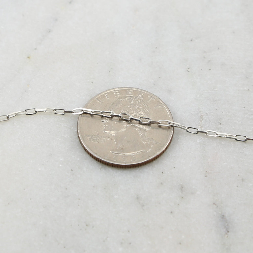 Sterling Silver 3.4mm x 1mm Dainty Venetian Faceted – Sold by the Foot