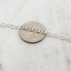 Sterling Silver 4mm Thick Round Smooth Link Chain Extender – Sold by the Foot