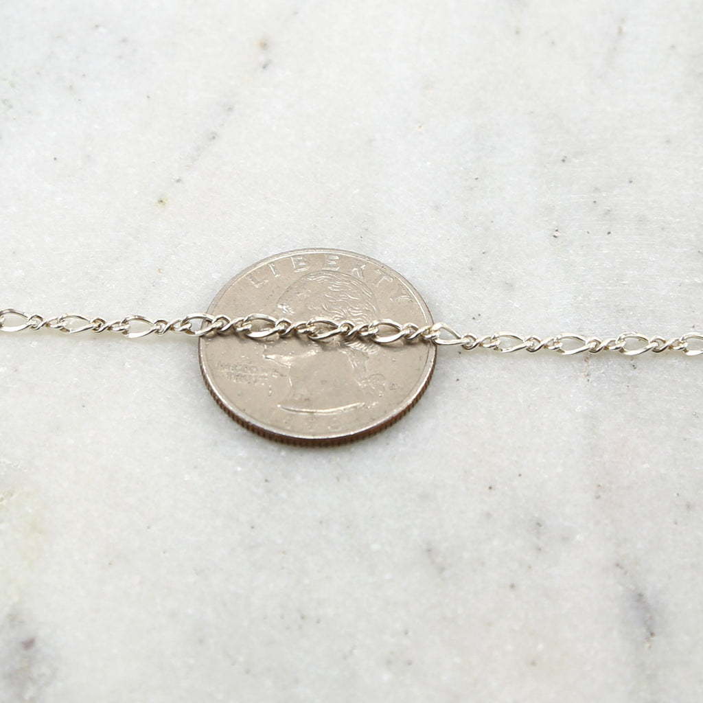 Sterling Silver Thick Figure 8 Shiny Chain 4.5mm x 2.75mm – Sold by the Foot