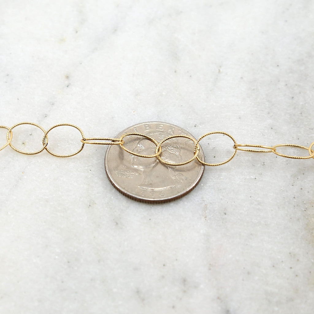 Sterling Silver or 14K Gold Filled 9mm Thin Lightweight – Sold by the Foot