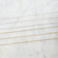 2.4mmx1mm Sterling Silver or Gold Filled Ultra Delicate – Sold by the Foot