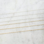 2.4mmx1mm Sterling Silver or Gold Filled Ultra Delicate – Sold by the Foot
