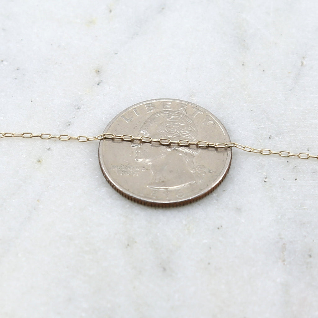 2.4mmx1mm Sterling Silver or Gold Filled Ultra Delicate – Sold by the Foot