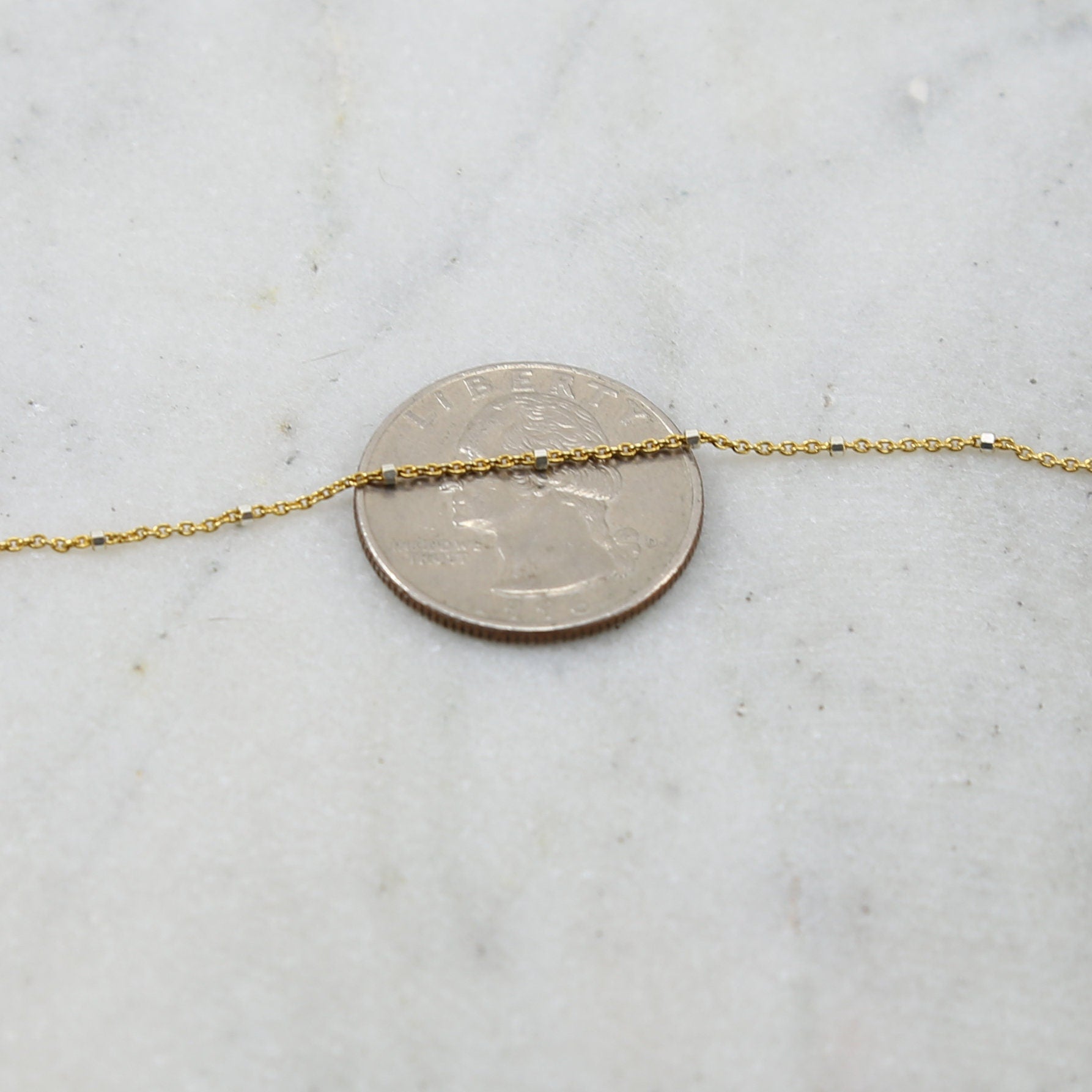 1mmx1.25mm Sterling Silver or Vermeil Dainty Shiny – Sold by the Foot