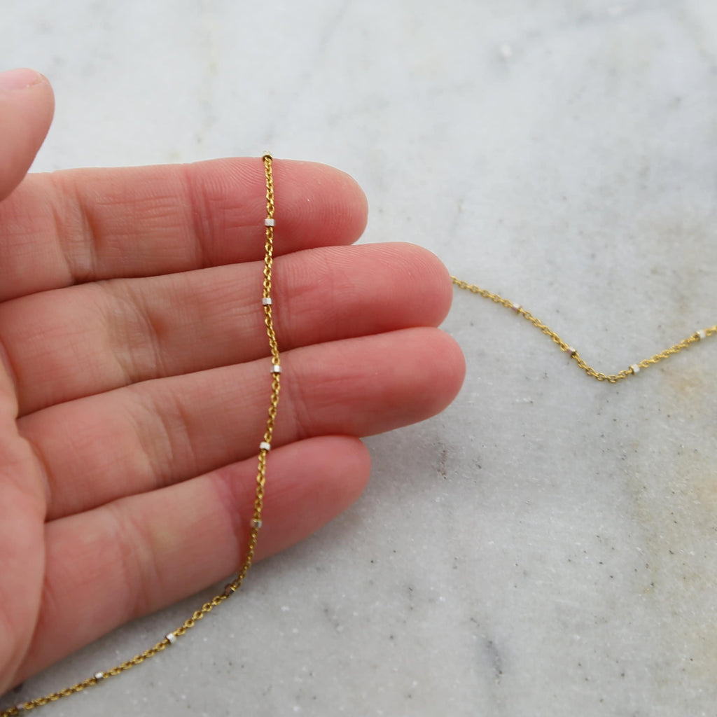 1mmx1.25mm Sterling Silver or Vermeil Dainty Shiny – Sold by the Foot