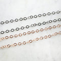 Sterling Silver or Rose Gold Filled Hammered Textured Flat – Sold by the Foot