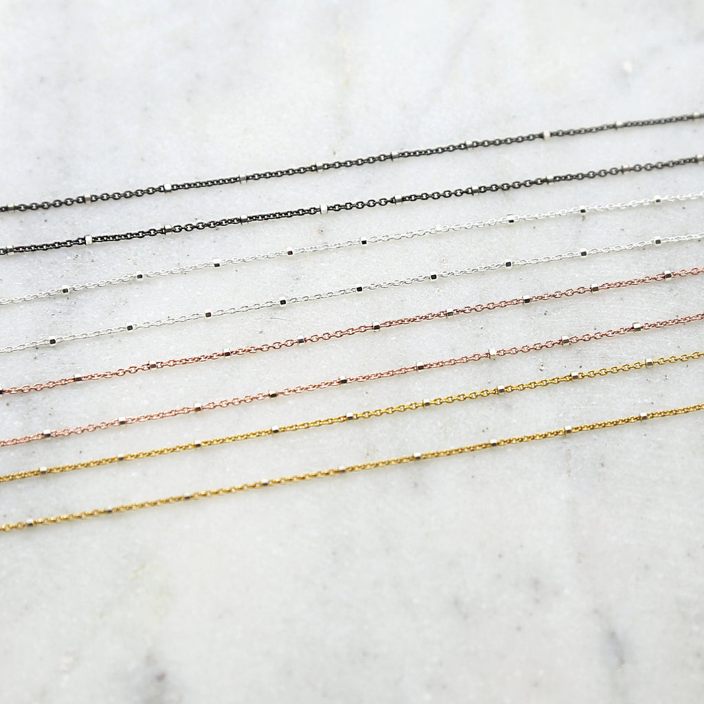1mmx1.25mm Sterling Silver or Vermeil Dainty Shiny – Sold by the Foot