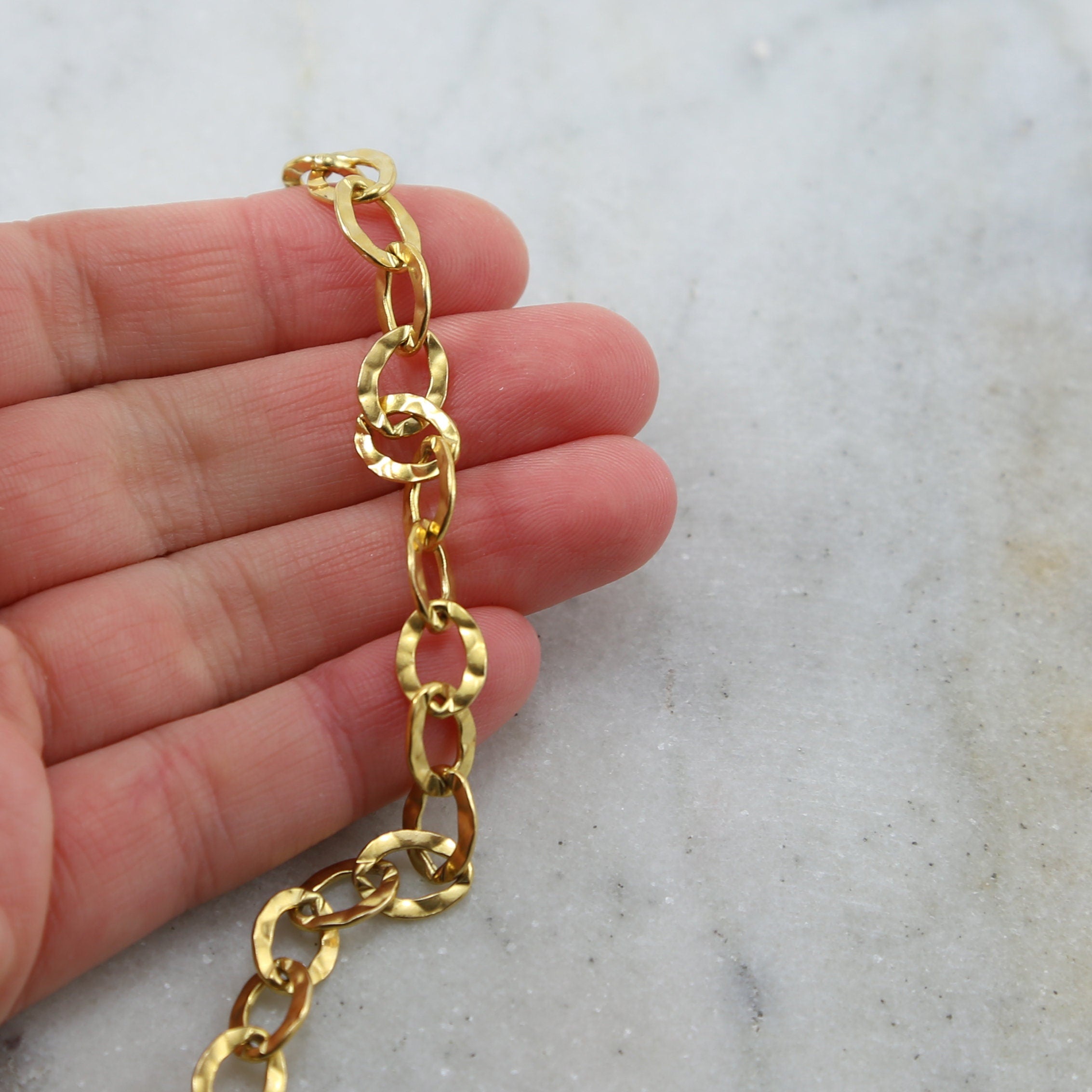 Sterling Silver or 14K Gold Filled Large Thick Sturdy – Sold by the Foot