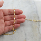 Sterling Silver or Vermeil Oval CZ Cubic Zirconia Stone – Sold by the Foot