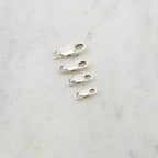 Sterling Silver . Rectangle Lobster Clasp 13.75mm x 11.75mm 10.25mm