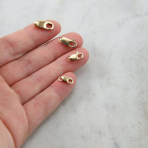 14K Gold Filled Rectangle Lobster Clasp 13.75mm x 11.75mm 10.25mm