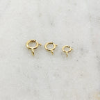 14K Gold Filled Closed Spring Ring Clasp 3 Sizes 7mm 6mm 5mm Chain (10pc)