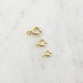 14K Gold Filled Closed Spring Ring Clasp 3 Sizes 7mm 6mm 5mm Chain (10pc)