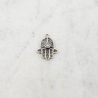 Sterling Silver Hamsa Hand Filigree Life Good Luck Fortune Happiness